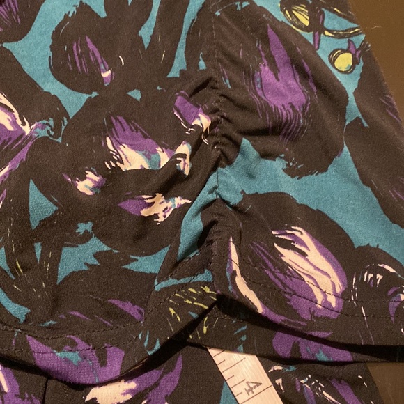 Worthington Women Floral Stretch Short Sleeve Top 3X - Picture 5 of 5